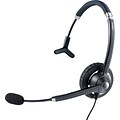 Jabra 750 Noise Canceling Mono Headset Microphone, Over-the-Head, Black and Silver (7593-829-409)