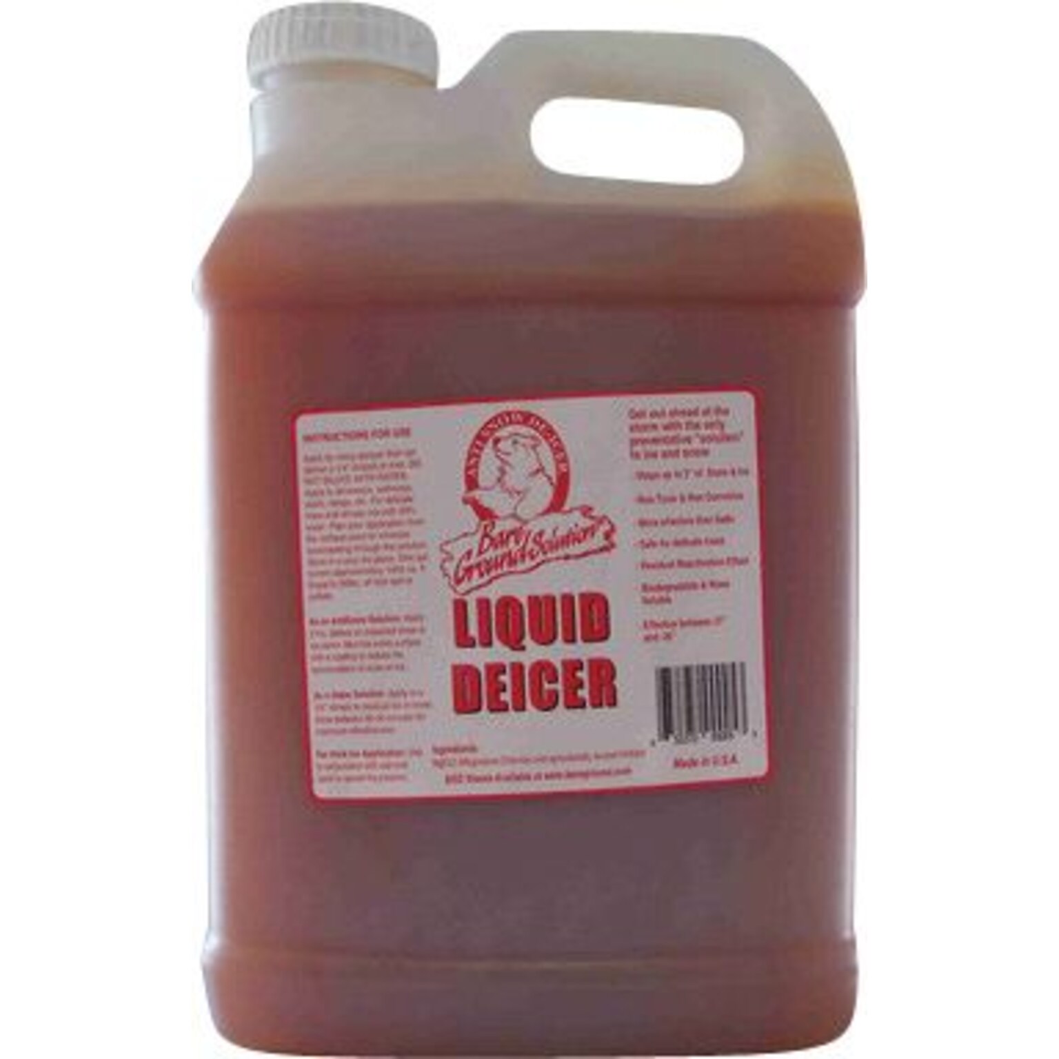 DBS Bare Ground™ Ice Melt, Pet Friendly, Inhibited Magnesium Chloride Liquid Deicer, 2.5 Gallon