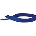 Ergodyne Chill-Its 6705 Evaporative Cooling Bandana, Blue, One Size, 24/Carton (12317)