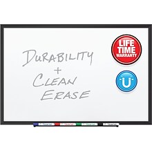 Quartet DuraMax Porcelain Dry-Erase Whiteboard, Aluminum Frame, 8 x 4 (2548B)