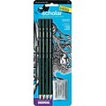 Prismacolor Scholar Classic Graphite Pencils, Green, 4/Set (SAN2502)