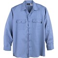 Workrite® Flame Resistant 7 oz. UltraSoft Long Sleeve Work Shirt, Medium Blue, XL, Long