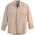 Workrite Flame Resistant 4.5 oz Nomex® IIIA Long Sleeve Utility Shirt, Khaki, 44 Chest, Regular