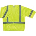 Ergodyne GloWear® 8310HL High Visibility Short Sleeve Safety Vest, ANSI Class R3, Lime, 2XL/3XL (220