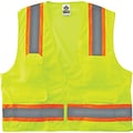 Ergodyne GloWear 8248Z High Visibility Sleeveless Safety Vest, ANSI Class R2, Lime, S/M (24073)