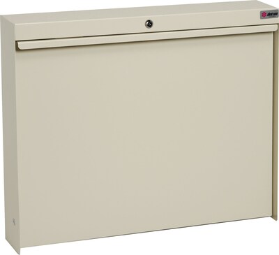 Datum WallWrite® Fold-Up Desk; Standard with Lock, Bone White