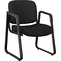 Lorell Black Fabric Guest Chair; Black