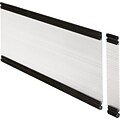 Lorell Desktop Panel System Glazed Panel, Clear, 42 x 0.5 x 12