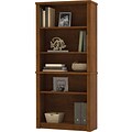 Bestar® Embassy Collection  5-Shelf 67 Laminate Bookcase,Tuscany Brown Finish (60700-3163)
