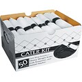 Berkley Square Cater Kit Plastic Assorted Cutlery Set, Heavy-Weight, Black, 200/Carton (1151600)