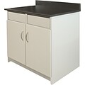 Alera® Hospitality Base Cabinet; 2-Door Cabinet, Gray