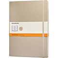 Moleskine Classic Notebook, Extra Large, Ruled, Khaki Beige, Soft Cover, 7-1/2 x 9-3/4