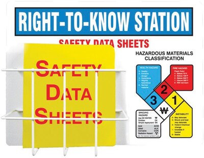 Accuform Signs® Right-to-Know Station, 18 x 24