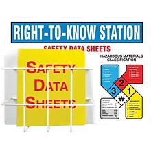 Accuform Signs® Right-to-Know Station, 18 x 24