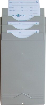 Pyramid® Expanding Time Card Rack; 31"H x 2-1/4"D