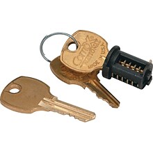HON® Removable Lock Core Kit For Metal Casegoods, Black