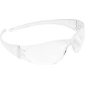 MCR Safety® Crews Safety Glasses, Flexible Bayonet Temples, Anti-Scratch, Clear