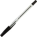 Staples® Simply™ Ballpoint Stick Pens; Medium Point, Black, 1 Dozen