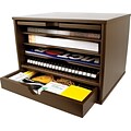 Victor Technology 5-Compartment MDF Storage Drawer, Mocha Brown (B4720)