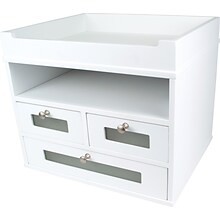 Victor Technology 5-Compartment MDF Storage Drawer, Pure White (W5500)