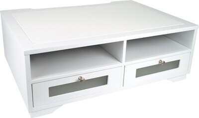 Victor Technology 4-Compartment MDF Storage Drawer, Pure White (W1130)
