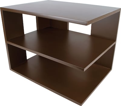 Victor Technology Wood Desk Accessories Corner Shelf, Mocha Brown (B1120)