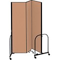 Screenflex® 3-Panel FREEstanding™ Portable Room Dividers; 8H x 59L, Oatmeal
