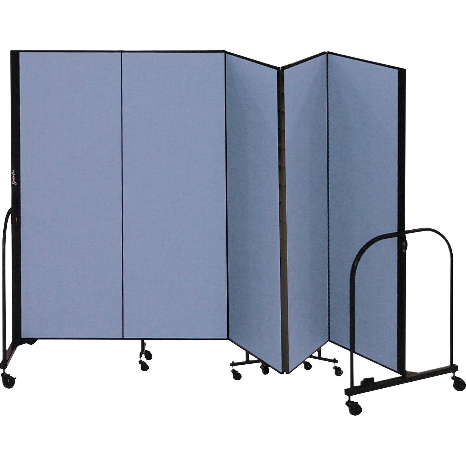 Screenflex® 5-Panel FREEstanding™ Portable Room Dividers; 6H, Blue