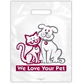 Medical Arts Press® Veterinary Non-Personalized 2-Color Large Supply Bags, Cat/Dog, We Love Your Pet