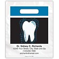 Medical Arts Press® Dental Personalized Small 2-Color Supply Bags; Outlined Tooth