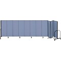 Screenflex® 11-Panel FREEstanding™ Portable Room Dividers; 6H x 205L, Blue