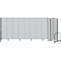 Screenflex® 11-Panel FREEstanding™ Portable Room Dividers; 74H x 205L, Grey