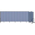 Screenflex® 13-Panel FREEstanding™ Portable Room Dividers; 74H x 241L, Blue