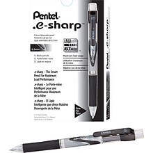 Pentel e-sharp Mechanical Pencil, 0.5mm, #2 Medium Lead, Dozen (AZ125A)