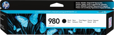 HP 980 Black Standard Yield Ink Cartridge (D8J10A)