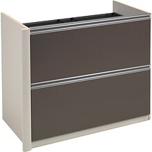 Bestar® Connexion Collection 2-Drawer Lateral File Cabinet, Letter/Legal, Sandstone/Slate, 34W (936