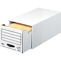 Quill Brand® Storage Drawer with Metal Frame, White, 6/Carton (07611)