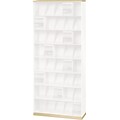 Datum ThinStak® Open Shelf File; 36W, 2 Base & 1 Top, Bone White, Base Only