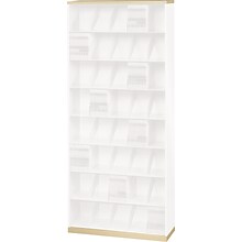 Datum ThinStak® Open Shelf File; 36W, 2 Base & 1 Top, Bone White, Base Only