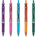 Pilot Acroball Colors Ballpoint Pens, Medium Point, Assorted Inks, 5/Pack (31808)