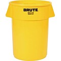 Rubbermaid Brute Plastic Trash Can without Lid, 20 Gallons, Yellow (FG262000YEL)