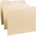 Quill Brand® Premium File Folders,  Assorted Tabs, 1/3-Cut, Letter Size ,Manila, 100/Box (741137)