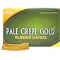 Alliance® Pale Crepe Gold 19 Rubber Band, 3-1/2" x 1/16", 1890/Box