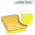 Wausau Paper® Astrobrights® Color Paper, Lift-Off Lemon Yellow™, 8-1/2 x 11, 500/Ream