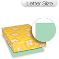 Neenah® Index Card Stock; 90lb, Pastel Green, Letter, 250 Sheets per Pack