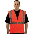 Protective Industrial Products High Visibility Sleeveless Safety Vest, ANSI Class R2, Orange, X-Larg