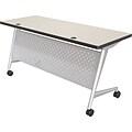 Balt Trend 72x24 Flipper Table, Silver Frame, Gray Mesh