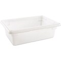 Rubbermaid® Food Storage Box, 3-1/2Gal., 6 High, White