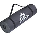 Black Mountain Products® Yoga & Exercise Mat; 73-1/2 x 24-1/2, Black