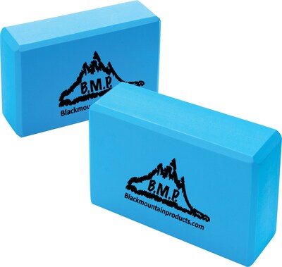 Black Mountain Products® Yoga Equipment; Yoga Blocks, 3x6x9, Blue, Set of 2